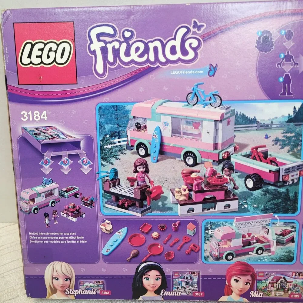 LEGO Friends Adventure Camper (3184) NEW! SEALED! 325 pieces - 2012 - Retired